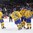 COLOGNE, GERMANY - MAY 20: Sweden's Joakim Nordstrom #42 celebrates with Victor Hedman #77, Anton Stralman #6, Marcus Kruger #16 and Elias Lindholm #28 after scoring a third period goal against Finland during semifinal round action at the 2017 IIHF Ice Hockey World Championship. (Photo by Andre Ringuette/HHOF-IIHF Images)

